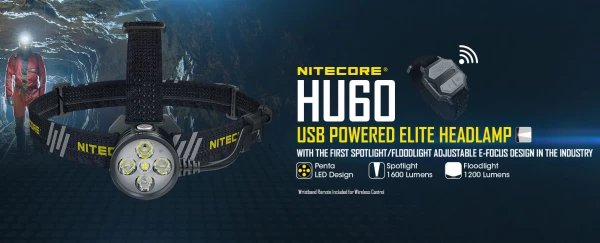 Nitecore introduced the HU60 headlamp